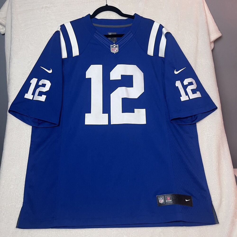 Andrew Luck #12 Indianapolis Colts Nike On Field NFL Jersey Mens XL Stitched
